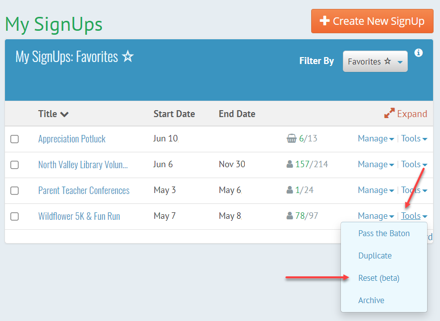 How do I copy last year's or season's Signup plans to this year ...